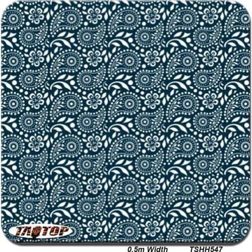 TSAUTOP 0.5*20m size flower design TSHH547 Water Transfer Printing Film hydrographic pva film