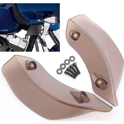 Motorcycle Smoke Upper Batwing Fairing Accents Air Deflector Wind Deflectors For Harley Road Glide FLTRX FLTRXS FLTRUSE 15-Up