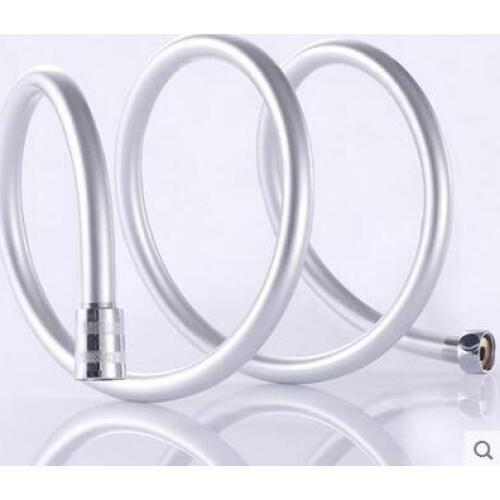 1.5m/2m Bathroom handheld shower PVC Plumbing hose,Toilet heater rain shower sprinkle pipe,2 color Cold and hot water inlet pipe
