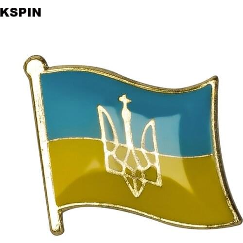 Ukraine flag pin lapel pin badge 10pcs a lot Brooch Icons KS-0187