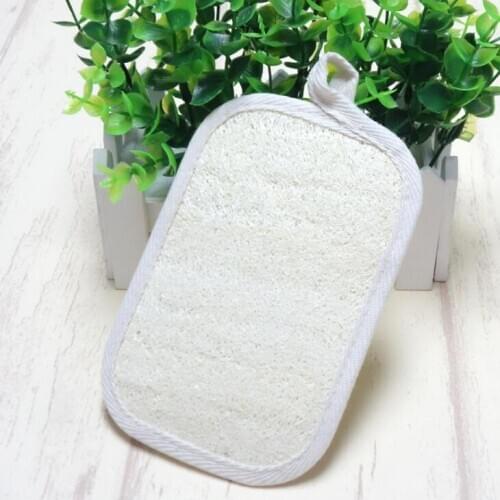 10*15cm Exfoliating Loofah Pads Bath Scrubber Sponge - 100% Natural Luffa and Terry Cloth ( 4" x 6") LX1488