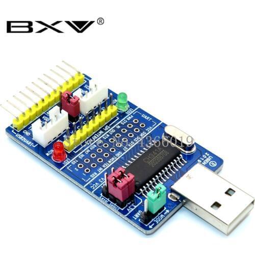 CH341A USB to SPI I2C IIC UART TTL ISP Serial Adapter Module EPP/MEM Converter For Serial Brush Debugging RS232 RS485