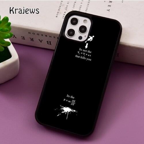 Science Physics Equation phone Case For iPhone 5 SE 2020 6S 7 8 Plus 12 mini 11 Pro X XR XS Max Samsung S8 S9 S10 coque Cover