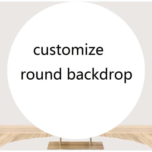 Customized Round Backdrop Birthday Party Photography Background Circle Arch Stand Wedding Props Decor Photo Studio Poster
