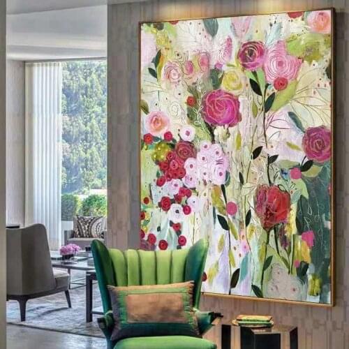 GATYZTORY 60*120cm diy paint by number for adults flower Painting by numbers home decor artwork