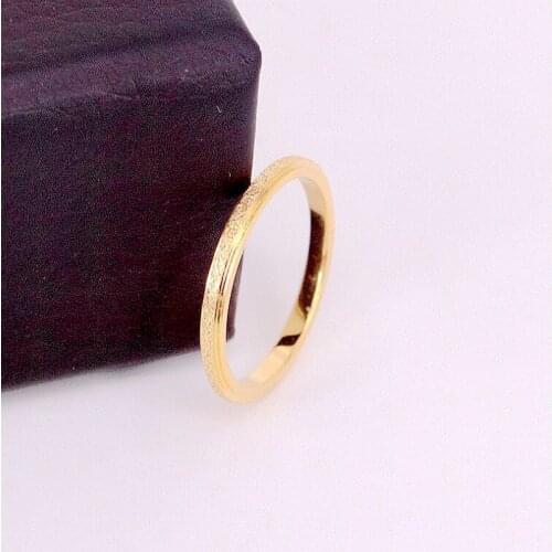 New Arrival Women Rings Fine Simple Stainless Steel Couple Rings Wedding Engagement Bands Girl Birthday Gift Jewelry