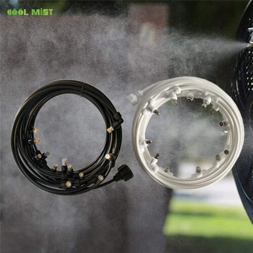 Misting Nozzle Kit Fog Nozzles For Patio Misting System Outdoor Cooling System Garden Water Mister 10M Kit 12pcs Fog Nozzle M006