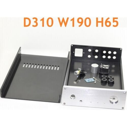 Class A Power Amplifier Supply Chassis New DIY Aluminum Hifi Enclosure Headphone DAC Preamp Amplify Housing WA65 D310 W190 H65