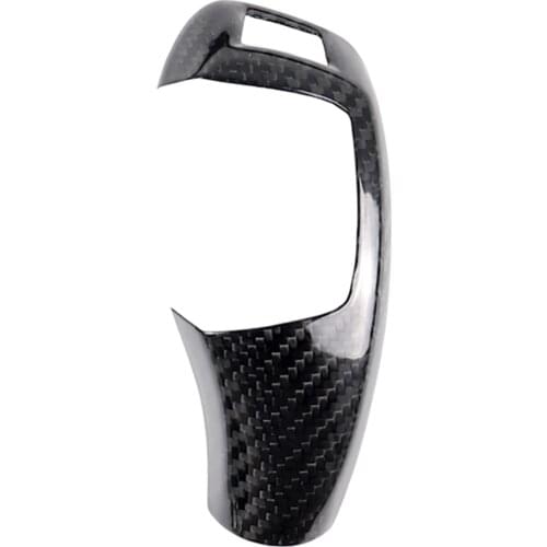 Car Interior Cover Trim Accessories Carbon Fiber Shifter Knob Decorative Cover for BMW 1 2 3 4 5 Series 12-17 LHD
