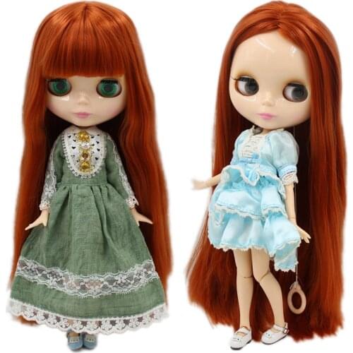 ICY DBS Blyth doll No.1207 Ginger straight hair JOINT body Flesh skin 1/6 BJD ob24 anime girl