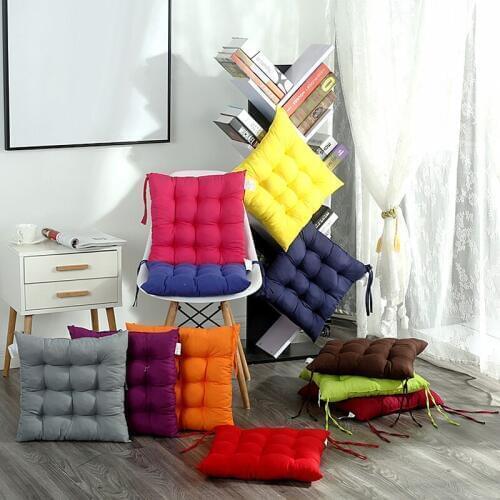 Square Stool Cushions Pearl Cotton Office Computer Chair Protective Mat Cartoon Seat Pad Buttocks Chair Cushion Backrest Pillow