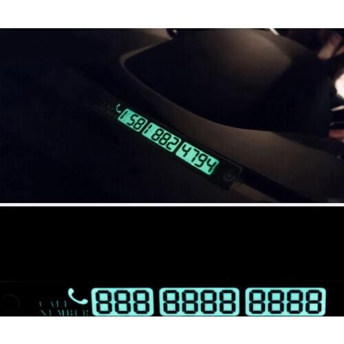 HOT SALES!!!1 Pc Car Luminous Temporary Parking Stop Sign Telephone Number Plate Crafts