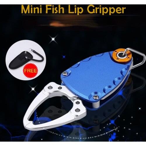 Aluminium Alloy Mini Fish Lip Grip Gripper Fishing Grabber Grips Control Pliers Hook Remover Lure Fishing Tackle Tool