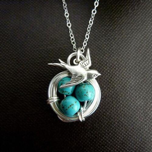 MENGYI 2020 New Bird Homing Pendant&Necklace Creative Bird Nest Necklace Womens Necklace Jewelry Gift