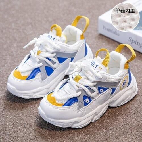 2021 spring and autumn new childrens sports shoes lightweight and breathable boys and girls old shoes childrens casual shoes