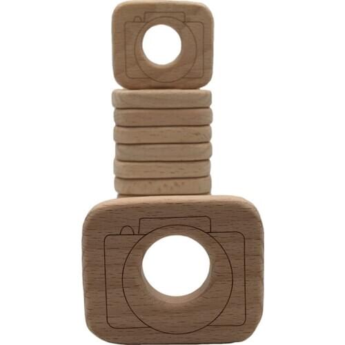 SLR 1 DIY Jewelry Accessories Beech Teether SLR Crafts Decoration Molar Healthy Teeth Baby Teething Toy