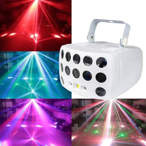 Projector Butterfly Laser Stage Festival Lamp Dmx Led Flash RGBW/3in1 Party Performance Club High Quality effect light