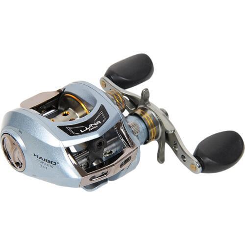 Haibo LUNA100/150 left/right handed baitcasting fishing reel 6.5:1 6B+1RB 178g magnetic brake free shipping