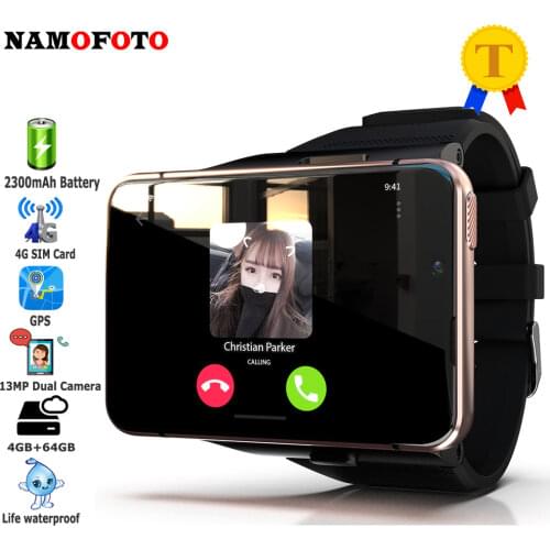 Detachable 4G Lte Smartwatch Big Screen 64GB AMOLED SIM Card GPS 13MP Dual Cameras Waterproof Sports Digital Smart Watch For Men