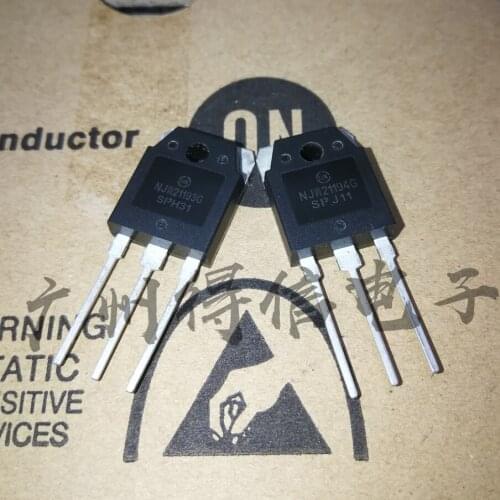 Genuine new original 1Pairs(2PCS) NJW21193G NJW21193 + NJW21194G NJW21194 TO-3P 16A 250V 200W NPN + PNP Audio Power Transistor