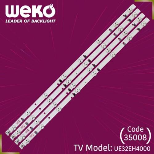 TV LED BAR- 32 INCH D1GE-320SC0- R2-R3 - 32H-3535LED-32EA 58 CM 8 LEDS- TOTAL 4 PCS