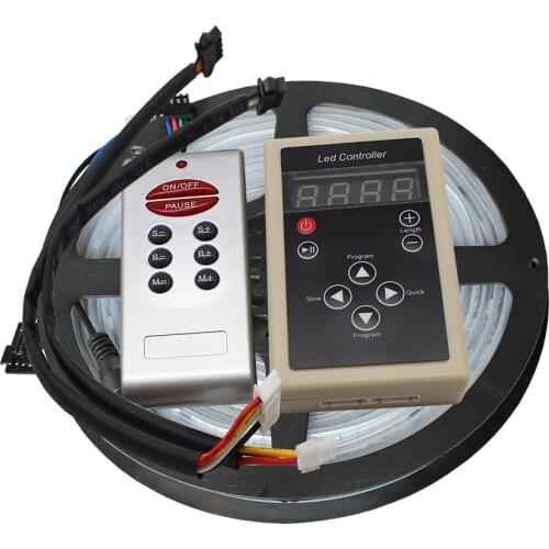 5m/lot 6803 IC 5050 digital RGB Strip,150LED IP67 tube waterproof dream magic color 12V Led Strip,30LED/m + free shipping