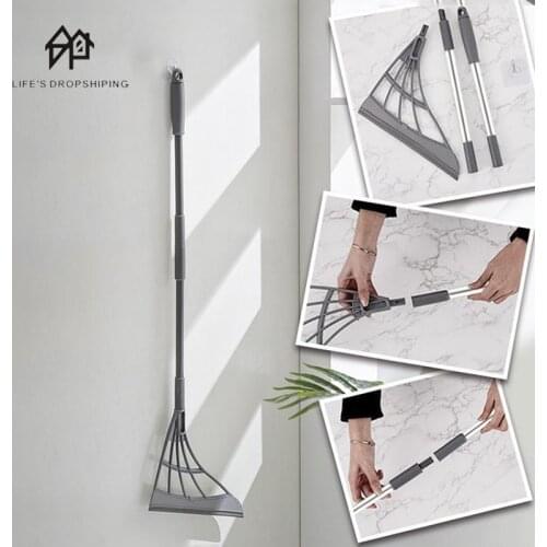 Magic Dual purpose Wiper Broom Squeeze Silicone Mop Wash Floor Clean Tools Windows Scraper Pet Hair Non-Stick Sweeping Quick Dry