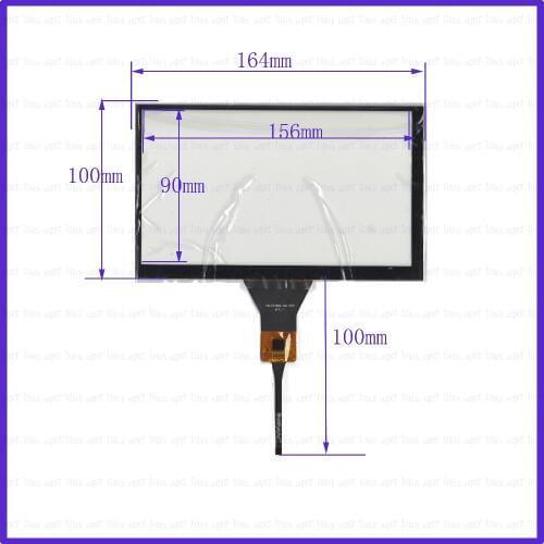 ZhiYuSun YH-CTP831 7 inch capacitive touch screen/GT911 6 pin / 165 * 99/165*100mm 6 line Resolution cable Car DVD navigation