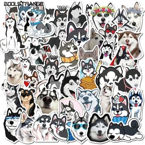 10/30/50Pcs Cartoon Cute Alaska Dog Husky Stickers Toy For Children Motorcycles Skateboards Phones DIY Hand Diaries Scrapbook