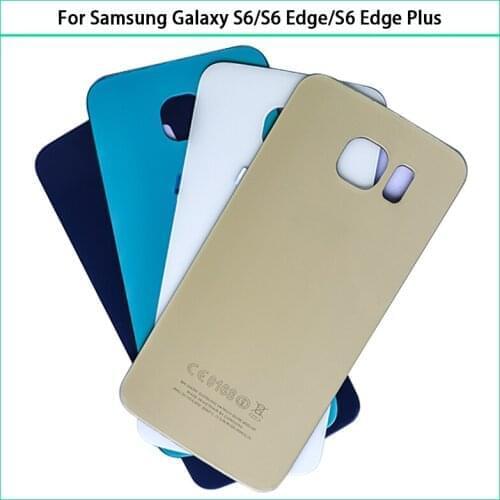 10PCS For Samsung Galaxy S6 / S6 Edge / S6 Edge Plus G920 G925 G928 Glass Panel Battery Back Cover Rear Door Housing Case Replac