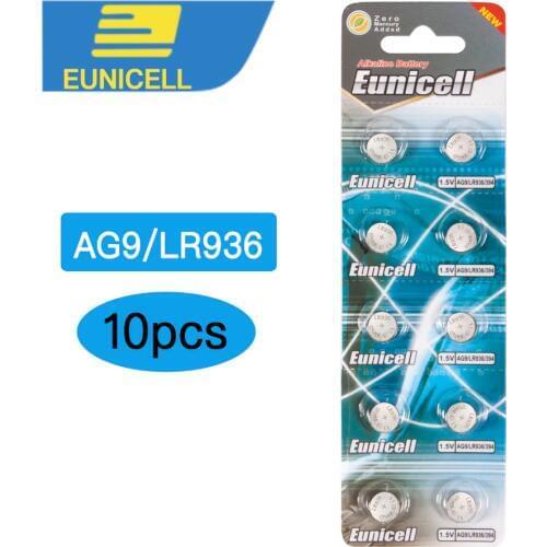 10pcs Pila AG9 394 Battery SR936SW SR936 LR936/934 1.5V Batteries 194 LR45 L936 Alkaline Button Cell Coin Battery for Watch Toys
