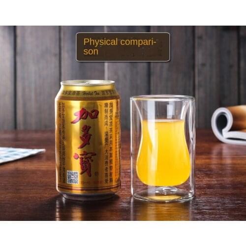 120ml Glazen Mok Mok Dubbele Koffiekopje Transparant Water Drop Cup Hittebestendig Hoog Borosilicaatglas Woonkamer Drank Glas