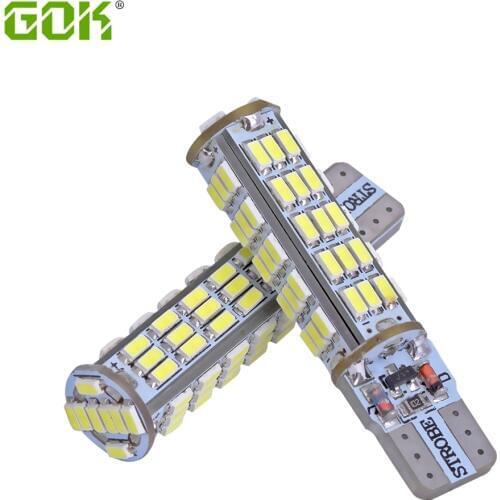 20PCS/LOTT10 led strobe high quality t10 68led flash w5w t10 68smd led 3014 smd car led Light car-styling Bulb wholesale