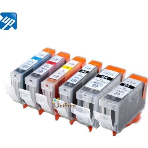 6 ink cartridge for Canon PIXMA Printer iP4500 iP5200 MP-610 830 IP4200 IP3300 MP500 MP960 MP970 PGI-5 CLI-8 PGI-5BK PGI5