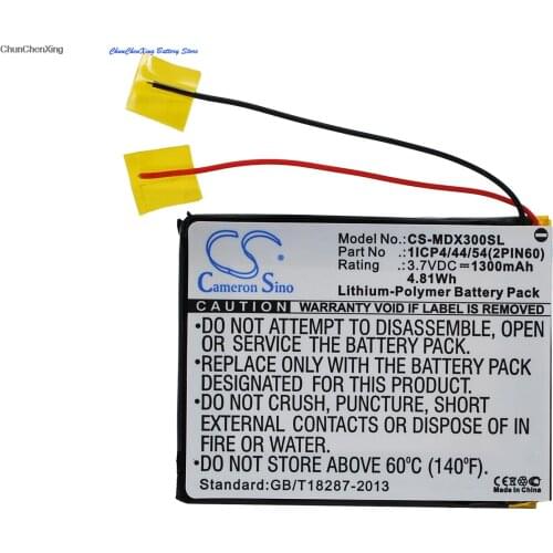 Cameron Sino 1300mAh Battery 1ICP4/44/54(2PIN60) for MODECOM MX3