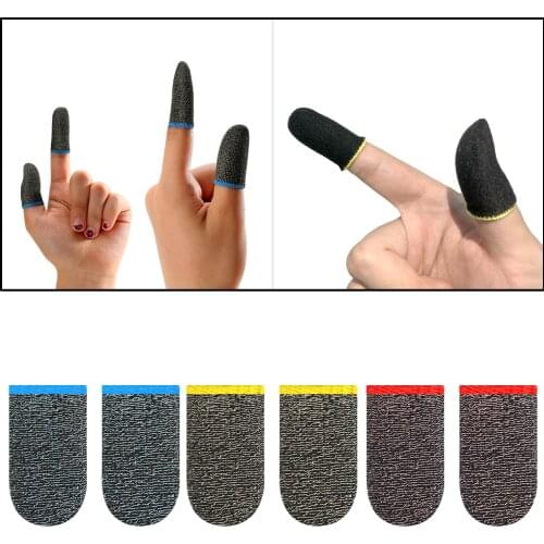 Mobile Game Controller Finger Sleeve [2 Pack],Full Touch Screen - Made of conductive fiber and spandex