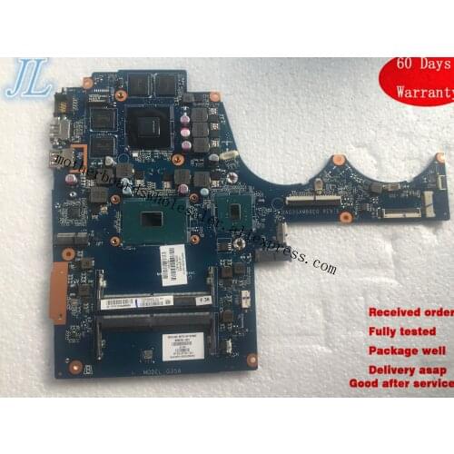DAG37AMB8D0 For HP 17-AB 17-W Series Laptop Motherboard 857388-601 With CPU i7-6700HQ L06679-601 tested OK