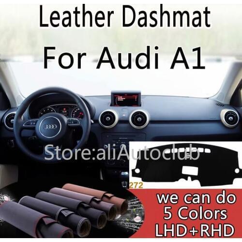 For Audi A1 2008-2018 2009 2010 Leather Dashmat Dashboard Cover Pad Dash Mat SunShade Carpet Custom Cover Car Styling LHD+RHD