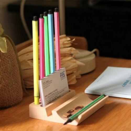 1pcs/pack New Vintage wood pencil holder DIY Multifunction pencil holder pouch makeup organizer