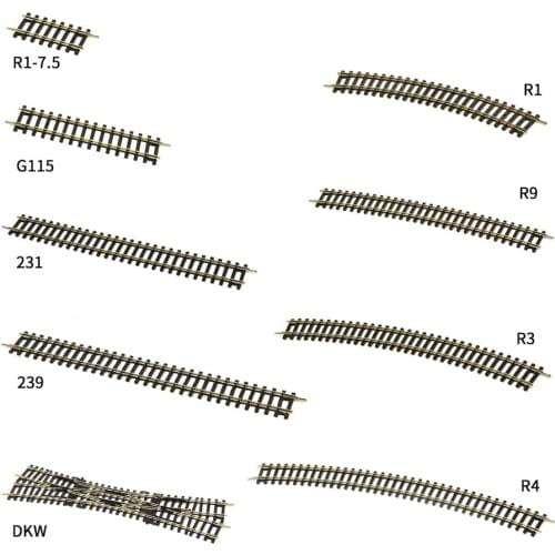 Train Track Model Toy HO Scale Railway Layout Track Universal Scene Model Essential Train Accessories Children Toys