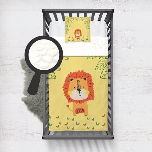 Kids Minky Blanket Super Soft and Warm Baby Blankets Children for Couch and Bed Yellow Lion Model 087