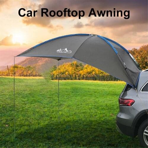 5-6 Persons SUV MPV Car Tail Tent Ourdoor Waterproof Auto Awning Trailer Beach Sunshade For Self-driving Travel Camping