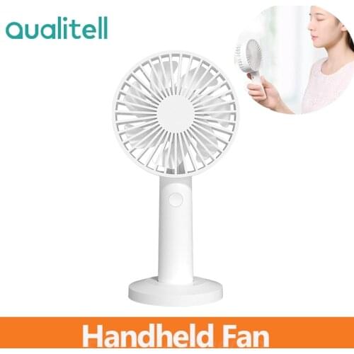 Xiaomi Youpin Qualitell Handheld Fan Portable Handheld USB Rechargeable Vertical Dual-use Handheld Mini Three Wind Speeds Fans
