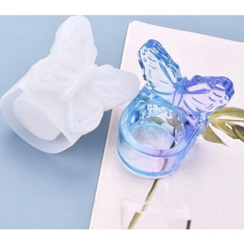 Transparent Silicone Mould Dried Flower Resin Decorative Craft DIY Butterfly Storage Box Mold Epoxy Resin Molds for Jewelry