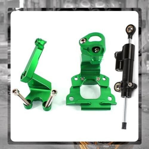 For KAWASAKI Z650 Z 650 2017 2018 2019 Motorcycle CNC Aluminum Alloy Adjustable Steering Damper Stabilizer Mounting