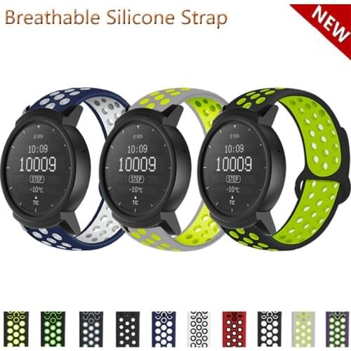 18MM 20MM 22MM Silicone Strap For Ticwatch Pro/E2/S2 Smart Watch Band Replace Sport Straps For TicWatch E Tic Watch 2 C2 Correa