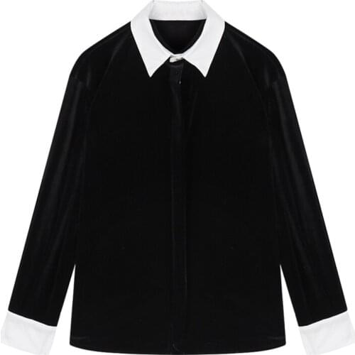 Rongimer Womens Black Shirts