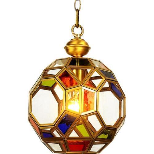 Nordic Copper Church Style Pendant Lights for Living Room Aisle Corridor Fashion Shop Dining Room Lights Hanging Lamp Loft Deco