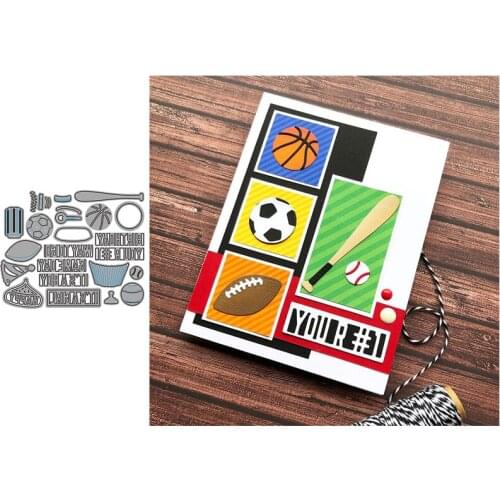 Sports Suit Metal Cutting Dies for Scrapbooking Handmade Tools Mold Cut Stencil New DIY Card Make Mould Model Craft Decoration