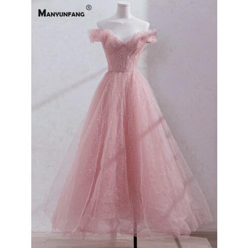 Custom Made Off the Shoulder Sequins Lace Up Back A-Line Wedding Dress 2021 Hot Sale Sweetheart Neck Bridal Gown Robe De Mariage